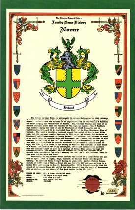 Celebration History & Coat of Arms & Family Crest