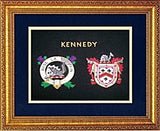 11" x 14" Clan Badge and Coat of Arms Shield Embroidery  W/Free US S&H