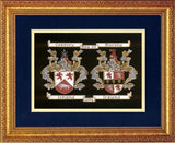 11"x14" H&C Double Embroidered Coat of Arms Free U.S. S&H