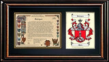 HRC Family Name History and Color Coat of Arms w/Free US S&H