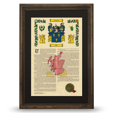11"x17" H&C Armorial History and Coat of Arms Free Continental U.S. S&H